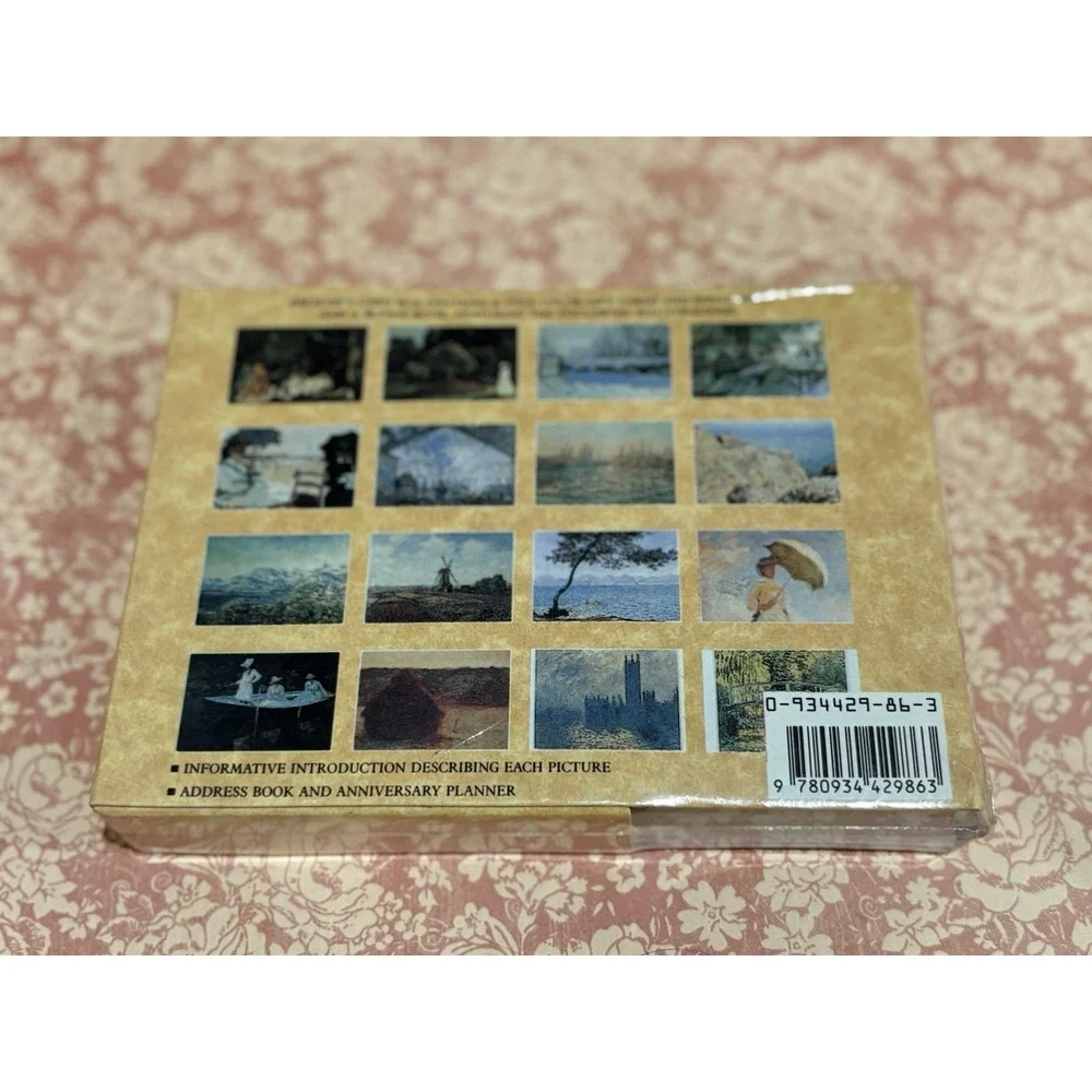 Vintage Monet Stationery Gift Set Address Book Cards Envelopes Sealed